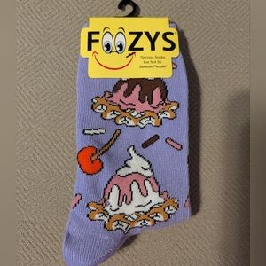 Foozys Women’s Lavender Ice Cream Novelty Socks